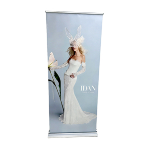 Roll Up Banner Exporters 80x200cm Snap <b>Lock</b> Mechanism <b>Portable</b> Trade Show Stand - Product Image 1