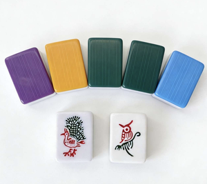 Juego de Mahjong de Melamina de Taiwán para Uso Doméstico, Juego de Mahjong Grande Enrollado a Mano, Juego de Mahjong de Bambú de 44 mm - Product Image 2