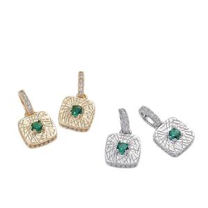 युआनलॉन्ग फैशन महिला डिय वर्ग जिरकोन जेड माइक्रो इनल्ड गोल्ड कॉपर मिश्र धातु बड़े छेद डिजाइन पेलेंट हार थोक - Product Image 5