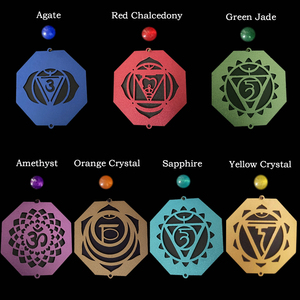 Mejor vendedor Hokema <span class=keywords><strong>Shanti</strong></span> Carillon <span class=keywords><strong>OM</strong></span> Yoga meditación sonido curación musical campanas de viento handbels para meditación yoga - Product Image 3