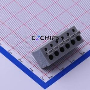 KF211V-5.0-6P Spring Terminal Block Through hole Component (THT),P=5mm Connector 5mm 6P 6 15A - Product Image 1