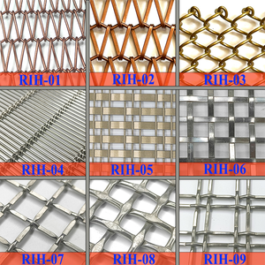 Grillage décoratif en fil métallique pour portes d'armoires, meubles, écrans décoratifs, cloisons, tissu métallique en acier inoxydable, rideaux et plafonds - Product Image 2