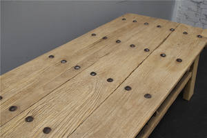 Tavolino da Caffè Antico Cinese in Legno <span class=keywords><strong>con</strong></span> Rivetti - Product Image 5