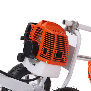 Débroussailleuse agricole manuelle avec lame métallique, moteur 98cc, puissance 1000W, hauteur de coupe minimale de 1 pouce - Product Image 3
