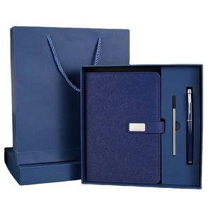 Tùy chỉnh công ty kinh doanh Bộ Quà Tặng bìa cứng lót Tạp Chí máy tính xách tay và bút Túi Quà Tặng Hộp quà tặng với logo - Product Image 1