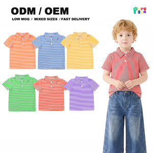 Conjuntos de Ropa Infantil al por Mayor, Camisetas <span class=keywords><strong>Polo</strong></span> Personalizadas para Niños, Ropa de Algodón para Niños para el Día del Partido, OEM ODM - Product Image 6