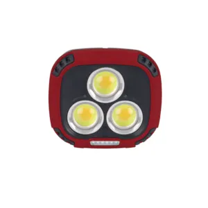 Multifunzione 4 temperature di colore luce di lavoro impermeabile luce di avvertimento rossa ricaricabile luce di lavoro a magnete Cordless a LED