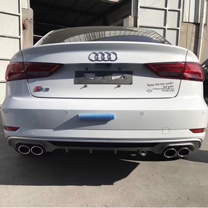 Nouveau kit d'amélioration d'échappement arrière Audi A3 14-20 <span class=keywords><strong>S3</strong></span> modifié RS3 avec embouts de sortie à quatre sorties à clipser (OLIVER) - Product Image 1