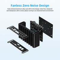 12th Gen N100 5 Lan DDR5 2 * M.2 2280 SATA NVMe SSD NAS X86 Nano ITX Computadora de escritorio Firewall Router Mini PC