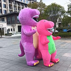 Inflatable <strong>Dinosaur</strong> Mascot Halloween Purple <strong>Barney</strong> <strong>Dinosaur</strong> Plush Cartoon Mascot <strong>Costume</strong> TV Movie <strong>Dinosaur</strong> Cosplay <strong>Costume</strong> - Product Image 3