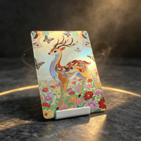 Maßgefertigte 3D UV-Veredelte Holographische Kartonagen Digitaldruck Individuell Geformte Einzigartige Textur-Karten für Sonderanfertigungen