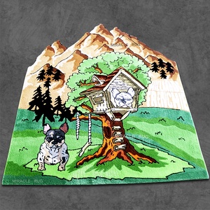 <span class=keywords><strong>Alfombra</strong></span> personalizada troquelada Anime creativo abstracto Animal cabeza de dibujos animados diseño <span class=keywords><strong>alfombra</strong></span> con logotipo de mechones <span class=keywords><strong>alfombra</strong></span> personalizada con pata de oso - Product Image 3