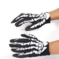 HH-0500 de haute qualité Latex fantôme squelette gants drôle Halloween fête blagues