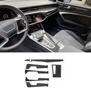 Real Carbon Fiber <b>Interior</b> for A6 A7 C8 2019-2025 <b>Car</b> <b>Interior</b> Modification Upgrade RS6 RS7 Same Style 8-Piece Set - Product Image 1