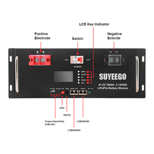 SUYEEGO Lithium Rack Mounted Battery 51.2V 100Ah 200Ah 5kwh 10kwh Ion Solar Energy Storage SYGB-LFP Lithium Battery SYGB-LFP - Product Image 3