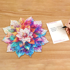 Robotime Rowood Produttore di Artigianato in Legno Regali Fai-da-Te TA001 Fiore Mandala Mistico Forme Fantasiose <span class=keywords><strong>Puzzle</strong></span> in Legno - Product Image 3