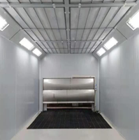 Cabine de peinture pour meubles homologuée CE, système de chauffage au brûleur diesel, four de 24,80 kW, éclairage LED, filtre haute efficacité