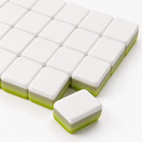 Mahjong américain de luxe, ensemble de 160 tuiles, design de dragon en porcelaine bleue et blanche, mahjong en acrylique vert lime, design de créateur