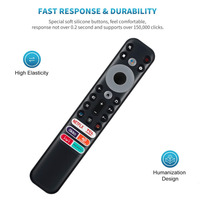 Nuevo Control Remoto de Voz de Repuesto RC902V FMR5 para TCL 8K QLED Smart TV con Botón Netflix IVI