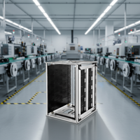 3W-9805301C Rack de circulation ESD industriel pour le stockage de composants électroniques et de cartes PCB, Magazine antistatique SMT, Racks de bureau réglables