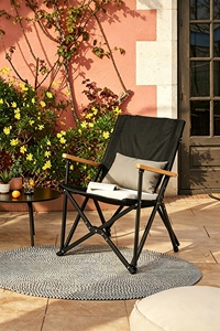 Iron Folding Outdoor Camping <b>Chair</b> with Adjustable Backrest, Portable Oxford Fabric, Suitable for Hiking, Fishing and <b>Beach</b> Use - Product Image 3
