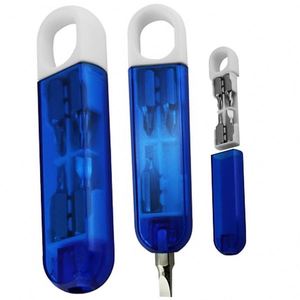 Kit de Destornilladores Portátil en Forma de Cápsula, Mini Juego de Herramientas de Reparación 4 en 1 con Múltiples Puntas, Ligero y Práctico - Product Image 1