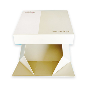 Magnetic Lid Flat Folding Box For Clothes Shoe And Handbags