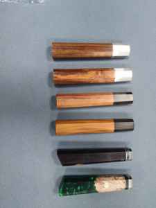 <span class=keywords><strong>Manche</strong></span> octogonal en <span class=keywords><strong>bois</strong></span> naturel <span class=keywords><strong>de</strong></span> palissandre et d'ébène, pré-remisé, poli et lustré, semi-fini, <span class=keywords><strong>pour</strong></span> bricolage, <span class=keywords><strong>pour</strong></span> manches <span class=keywords><strong>de</strong></span> couteaux et divers outils - Product Image 3