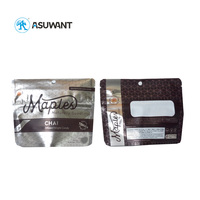 Sac d'emballage alimentaire avec impression numérique de logo personnalisé Pochette debout à fermeture éclair en plastique feuille d'aluminium Sac en mylar 35g pour bonbons biscuits collation