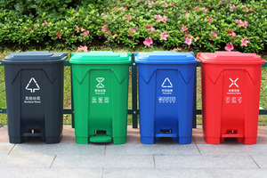 <strong>50L</strong> Red Colorful <strong>Bin</strong> Waste 13 Gallon Pedal Trash Cans Plastic <strong>Rubbish</strong> <strong>Bin</strong> - Product Image 3