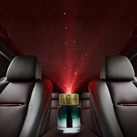 Diffuseur d'Huiles Essentielles Aromathérapie Intelligent en Verre Portable, Projecteur de Lumière Décorative Étoilée pour Voiture, Parfum Rafraîchissant l'Air YS