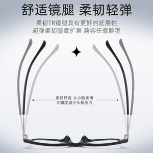 Nuevas Gafas Retro de Ojo de Gato con Protección Anti Luz Azul, Montura Negra TR90, Lentes con Marco Mediano, Unisex, Origen Danyang - Product Image 4