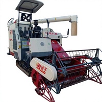 Moissonneuse-batteuse d'occasion en bon état avec moteur de 102 CV, machine professionnelle pour la récolte du maïs, du riz et du blé pour les fermes