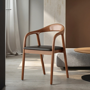 Sedia da Pranzo Moderna in Legno di Noce e Frassino, Sedia Presidenziale di Alta Qualità con Corda Intrecciata per Sala da Pranzo, Hotel e Parchi XinShuo - Product Image 2