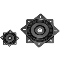 Plaque de meuble carrée SS 296,5x296,5 mm, plaque de roulement pivotante