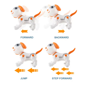 EPT 6 Kanallı Uzaktan Kumandalı Robot Köpek Oyuncak, Etkileşimli <span class=keywords><strong>I</strong></span>şık ve Sesli Programlanabilir RC Robotik Evcil Hayvan Çocuklar İçin - Product Image 3