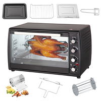 Four à pizza électrique rotatif commercial à grande capacité 63L avec fonction convection et rôtisserie, vente chaude, avec certification CE