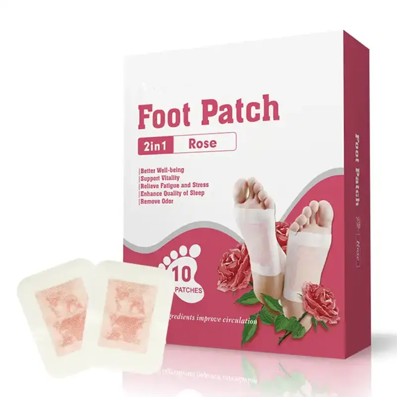 Foot patches to remove toxins 2 IN 1 foot pads detox plaster For improve blood circulation