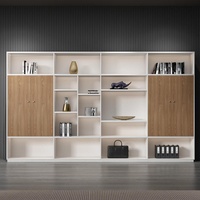 WJG-258X Meuble de rangement mural en bois pour bureau de direction, ignifuge, antistatique, avec compartiments élégants