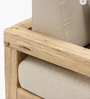 Chinois Antique récupéré en bois de chêne massif solide bras confortable loisirs Relax canapé chaise