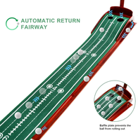 Tapis de golf en velours avec fonction de retour automatique de balle pour l'entraînement au putting – Vente chaude directe usine