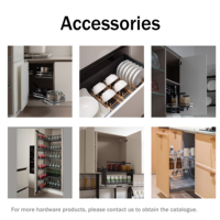Armoires de cuisine modernes personnalisées de style industriel gris foncé, armoires de cuisine haut de gamme sur mesure pour la maison