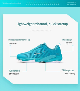 Zapatillas Unisex para Pickleball, <span class=keywords><strong>Tenis</strong></span>, Bádminton y <span class=keywords><strong>Tenis</strong></span> de Mesa, Parte Superior de Malla KPU, Entresuela MD, Suela de Goma, para Todas las Superficies, Cancha Dura, Competición - Product Image 3