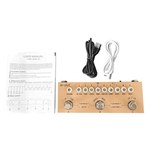 <span class=keywords><strong>Pedal</strong></span> <span class=keywords><strong>de</strong></span> efecto combinado <span class=keywords><strong>de</strong></span> guitarra acústica multifuncional portátil CUBE AC con reproducción <span class=keywords><strong>de</strong></span> música inalámbrica grabación <span class=keywords><strong>de</strong></span> teléfono - Product Image 2