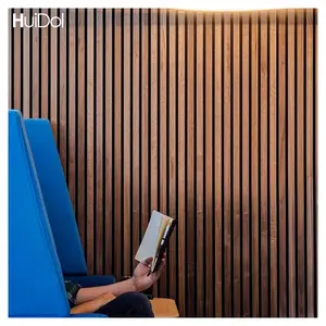 Slatted Wood Wall Panel Akupanel Veneer Acoustic Slat Panel Wooden Decorative Slat Wood Panels