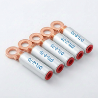 Terminal Bimetálico Pulido de Alta Resistencia con Soldadura por Fricción, Serie DTL-2, para Cable de Alimentación Eléctrica de 380V, CU/AL