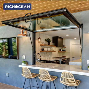 Fenêtre à auvent en aluminium à double vitrage trempé RICHOCEAN, fournisseur chinois, pour extérieur - Product Image 4