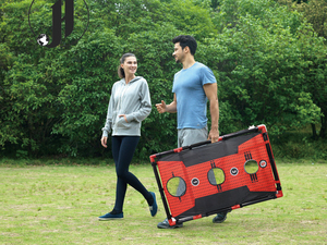 Juego 2 en 1 Divertido con Bolsa de Arena para Niños y Adultos, Set <span class=keywords><strong>Base</strong></span> con Estuche de Transporte, Juego de Ladder Ball Deportivo para Exteriores, Juego de Equitación - Product Image 6