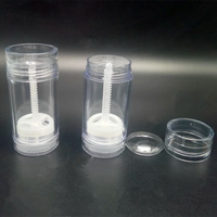 30g vide en plastique transparent récipient de bâton de déodorant