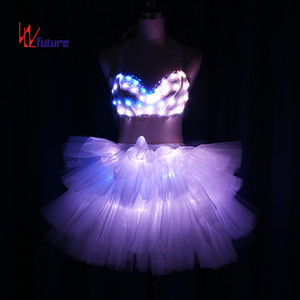 Ropa del futuro Festival Accesorios <span class=keywords><strong>de</strong></span> baile Sujetador con luz Led Traje <span class=keywords><strong>de</strong></span> danza del vientre Vestido <span class=keywords><strong>de</strong></span> baile latino nocturno Leotardos <span class=keywords><strong>de</strong></span> <span class=keywords><strong>Ballet</strong></span> - Product Image 6